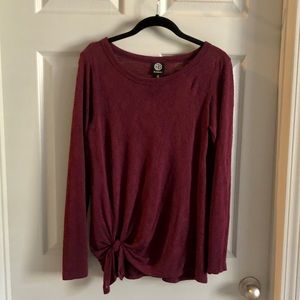 Nordstrom Maroon Long-sleeve Top